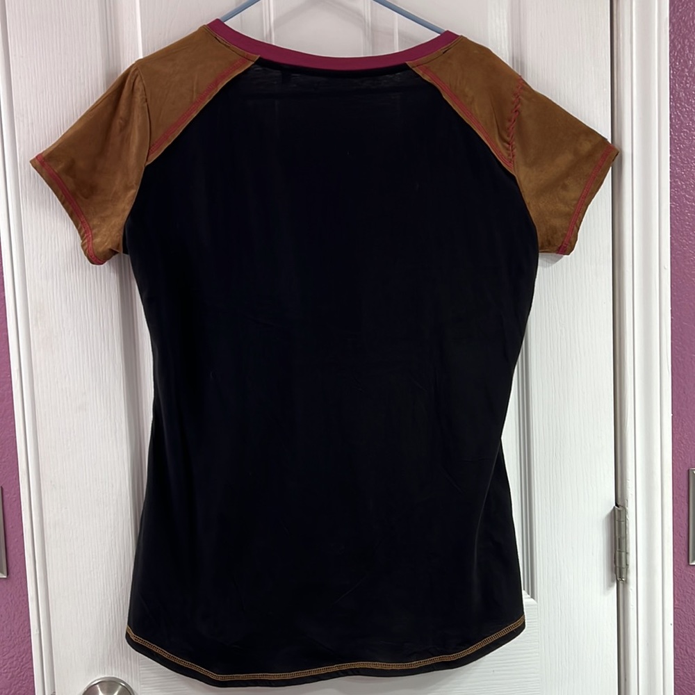 Country Sweetheart Black Short Sleeve Tee with Pink Accents - Picture 4 of 8